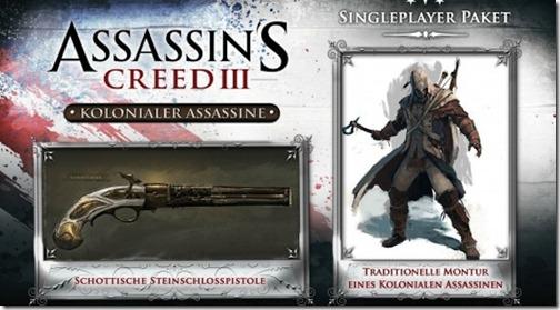 Assassin's Creed III - Бонусы предварительного заказа